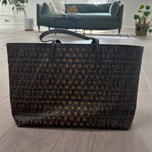 Fendi Zucca Star Tote Tobacco - Picture 5 of 11
